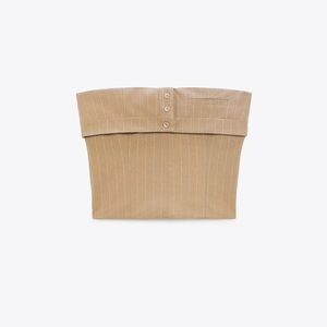 Zara Pinstripe Crop Top